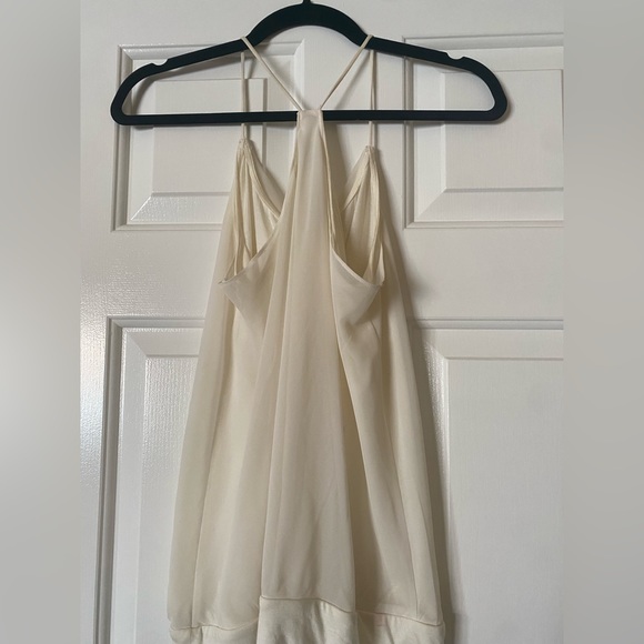 Womens Off-White Racer-Back Top - Picture 2 of 3